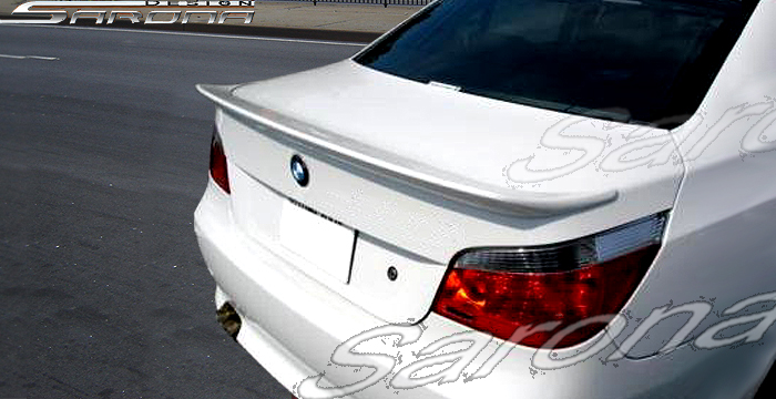Custom BMW 5 Series Trunk Wing  Sedan (2004 - 2010) - $220.00 (Manufacturer Sarona, Part #BM-036-TW)
